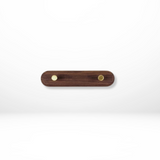 Elegant Wooden Coat Hooks for Wall with Brass Accents