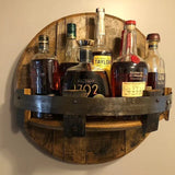 Elegant Wooden Drinks Display - Handcrafted Bar & Kitchen Decor