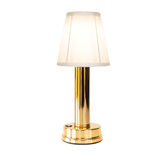 Elma - Cordless Fabric Table Lamp with Touch Control, Battery Operated Bedside Lighting