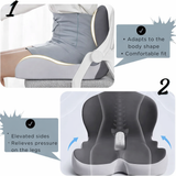 ErgoComfort - Ergonomic Memory Foam Seat Cushion for Pressure Relief