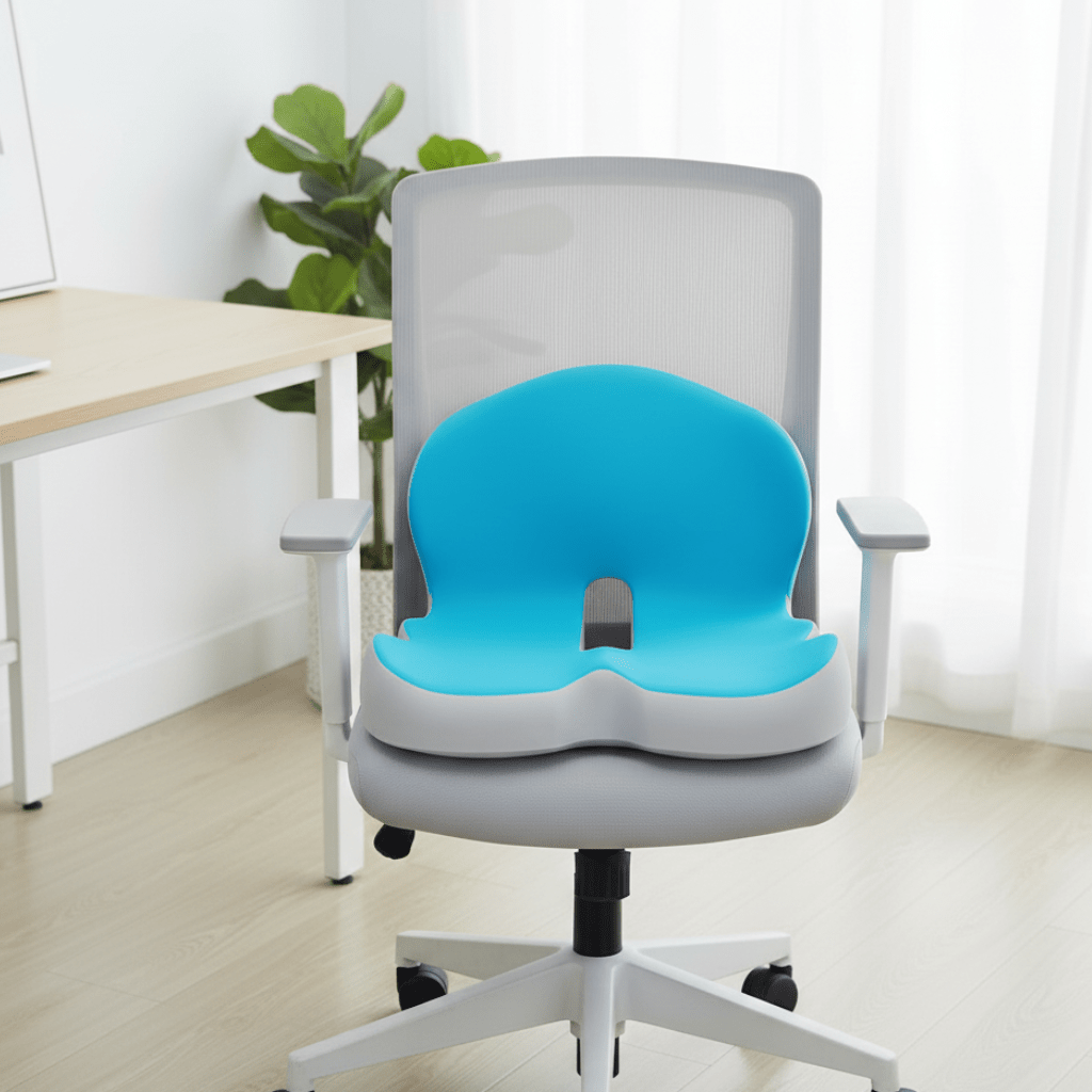 ErgoComfort Pad - Memory Foam Seat Cushion for Posture Support
