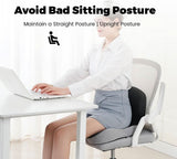 ErgoComfort Pad - Memory Foam Seat Cushion for Posture Support