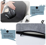 ErgoComfort Pad - Memory Foam Seat Cushion for Posture Support