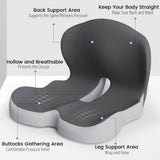 ErgoComfort Pad - Memory Foam Seat Cushion for Posture Support