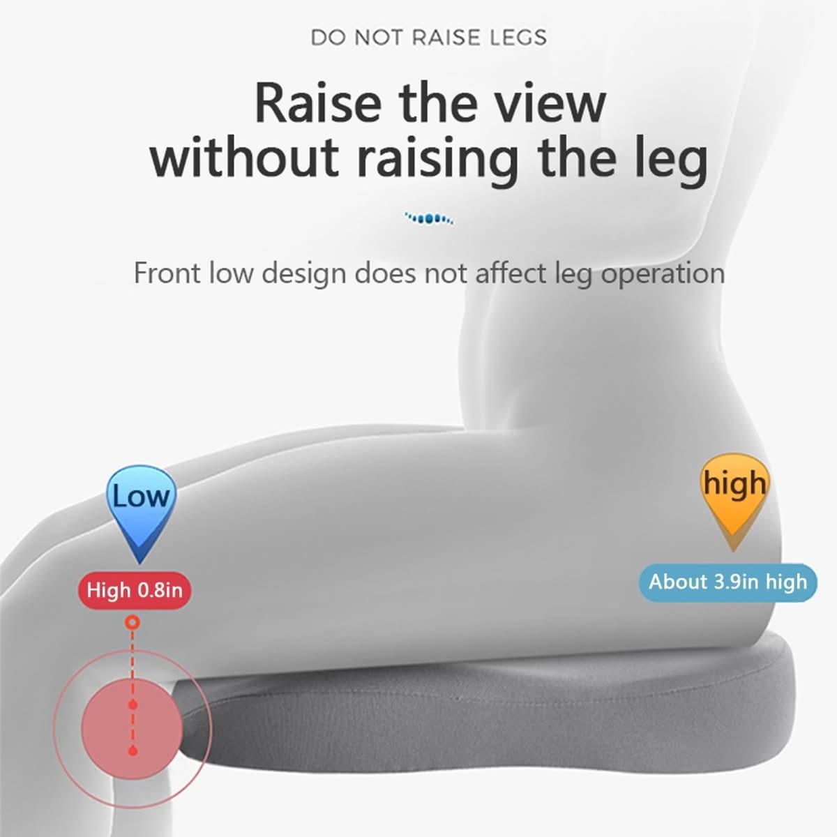 Ergonomic Car Seat Cushion - Elevate Comfort & Visibility