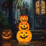 Festive Pumpkin Outdoor Decoration with 100 LED Lights