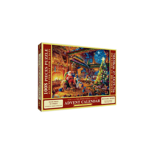 Festive Puzzle Advent Calendar - 1008 Pieces for Holiday Fun