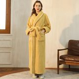 Flannel Winter Bathrobe for Men - Adjustable Sash Dressing Gown