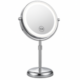 Flexy - Height-Adjustable LED Vanity Mirror with 10x Magnification