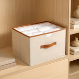 Foldable Storage Box with Lid & Handles for Organizing