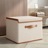 Foldable Storage Box with Lid & Handles for Organizing