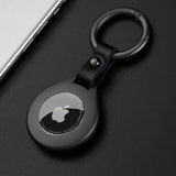 Genuine Leather AirTag Case with Durable Metal Holder