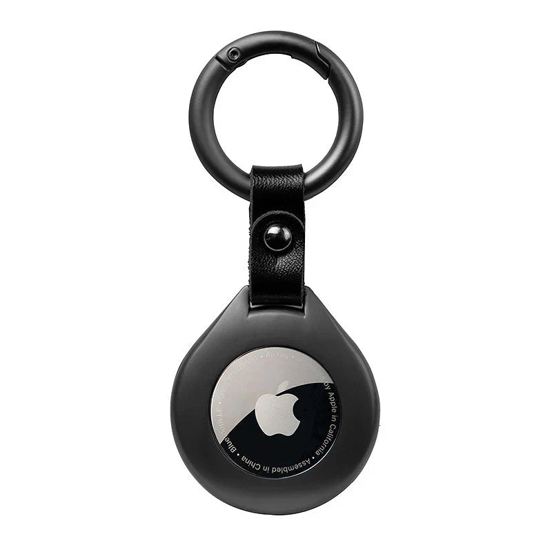 Genuine Leather AirTag Case with Durable Metal Holder