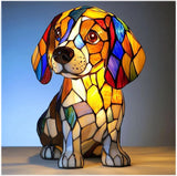 GlowPaws - Artistic Dog Lamp with USB Power for Cozy Lighting