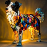 GlowPaws - Artistic Dog Lamp with USB Power for Cozy Lighting