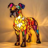 GlowPaws - Artistic Dog Lamp with USB Power for Cozy Lighting