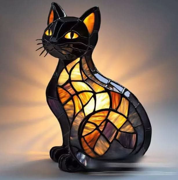 GlowPaws - Artistic Dog Lamp with USB Power for Cozy Lighting