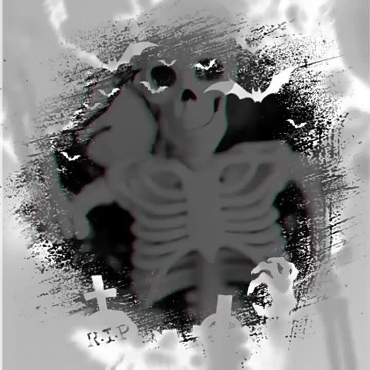Gothic Halloween Wreath - Spooky Skeleton & Pumpkin Decor