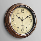 GrandClock - Classic Wooden Wall Clock with Silent Quartz Movement