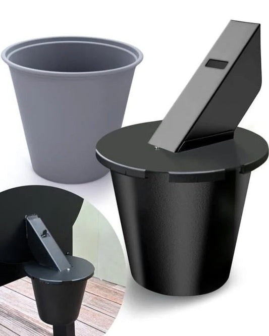 Grill Grease Collector - Enclosed Design with Reusable Liner for BBQ Accessories