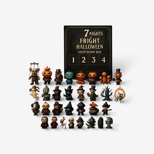 Halloween Countdown Box - 31 Mini Figures & Indoor Decorations