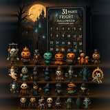 Halloween Countdown Box - 31 Mini Figures & Indoor Decorations