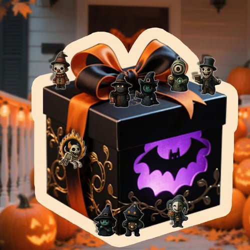 Halloween Countdown Box - 31 Mini Figures & Indoor Decorations