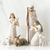 Handcrafted Nativity Collection - 20-Piece Set with Barn Wood Creche