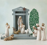Handcrafted Nativity Collection - 20-Piece Set with Barn Wood Creche