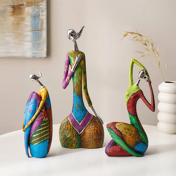Handmade Abstract Female Figurine Sculpture - Modern Art Decor
