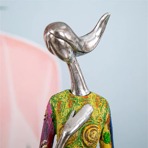 Handmade Abstract Female Figurine Sculpture - Modern Art Decor