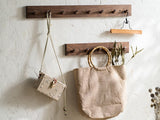 Handmade Minimalist Wooden Coat Rack - Japandi Zen Design
