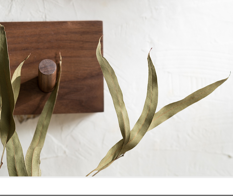 Handmade Minimalist Wooden Coat Rack - Japandi Zen Design