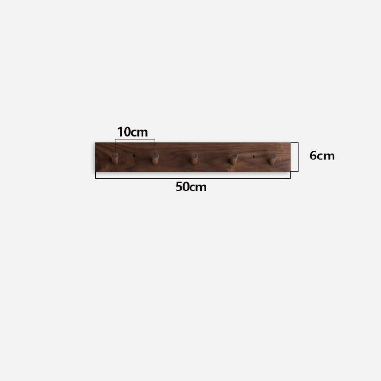 Handmade Minimalist Wooden Coat Rack - Japandi Zen Design