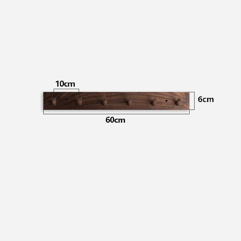 Handmade Minimalist Wooden Coat Rack - Japandi Zen Design