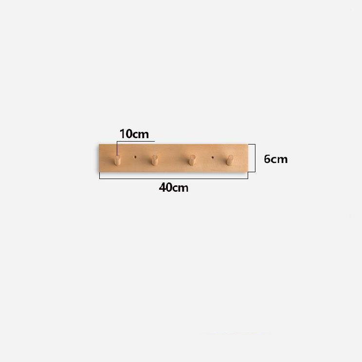 Handmade Minimalist Wooden Coat Rack - Japandi Zen Design