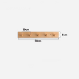 Handmade Minimalist Wooden Coat Rack - Japandi Zen Design
