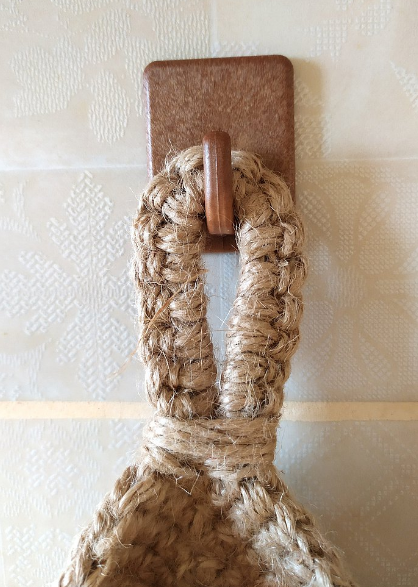 Handwoven Jute Hanging Wall Baskets for Kitchen Storage