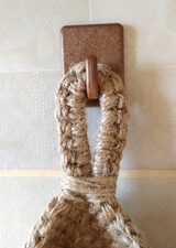 Handwoven Jute Hanging Wall Baskets for Kitchen Storage