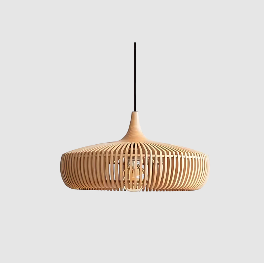 Hinori - Japandi Solid Wood Ceiling Light Fixture for Elegant Lighting