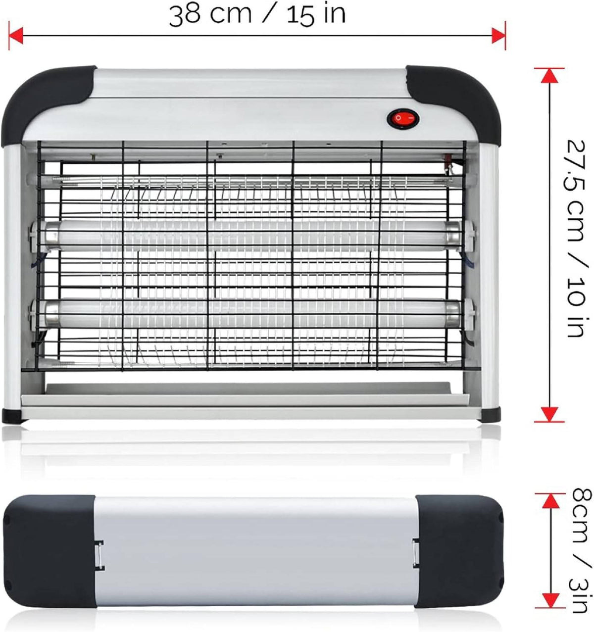 Indoor Bug Zapper - 20W Electric Fly Killer with UV Light
