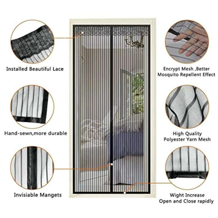 InsectGuard Magnetic Door Screen Mosquito Net 5