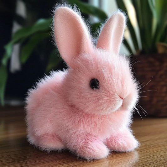 Interactive Plush Bunny Toy - Realistic Movements & Sounds, Soft Stuffed Animals for Kids