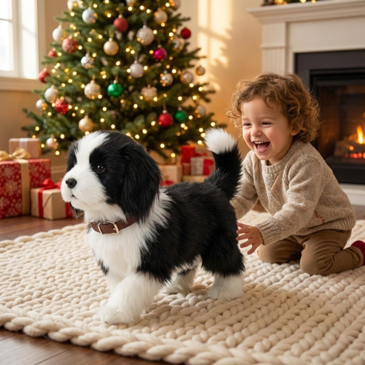 Interactive Toy Dog That Walks, Barks and Wags Its Tail 1