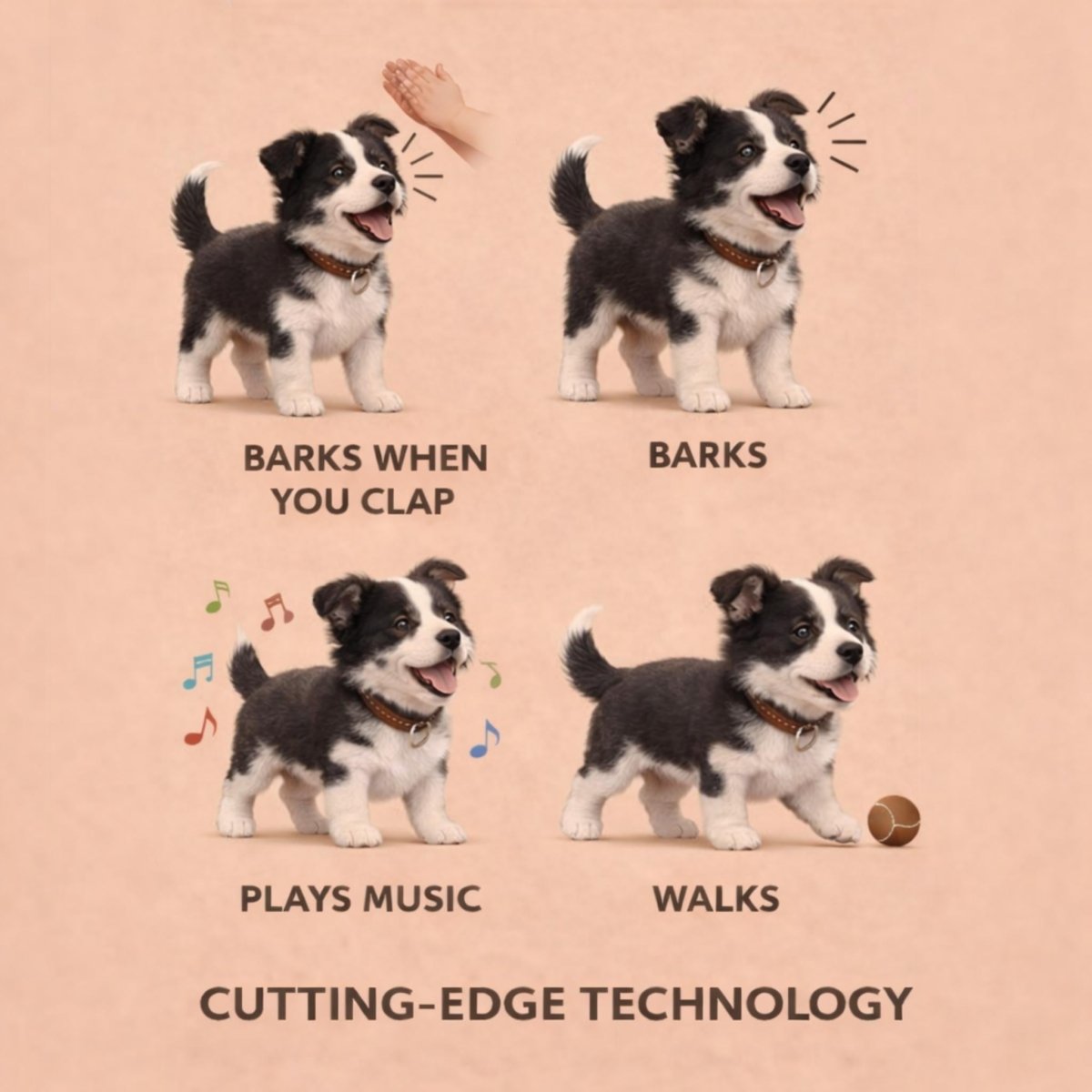 Interactive Toy Dog That Walks, Barks and Wags Its Tail 6