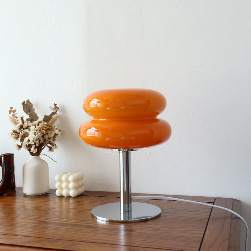 Italian Designer Glass Table Lamp - Modern Bedside & Desk Lighting