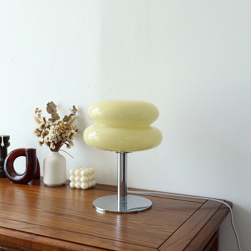 Italian Designer Glass Table Lamp - Modern Bedside & Desk Lighting