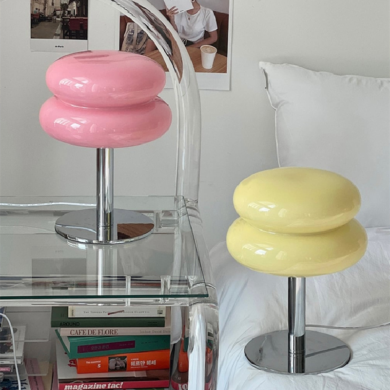 Italian Designer Glass Table Lamp - Modern Bedside & Desk Lighting