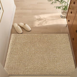 Jute-Style Front Door Mat - Washable Outdoor Welcome Carpet