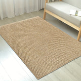 Jute-Style Front Door Mat - Washable Outdoor Welcome Carpet